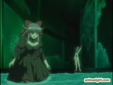 Busty hentai clings and restrains her body by water